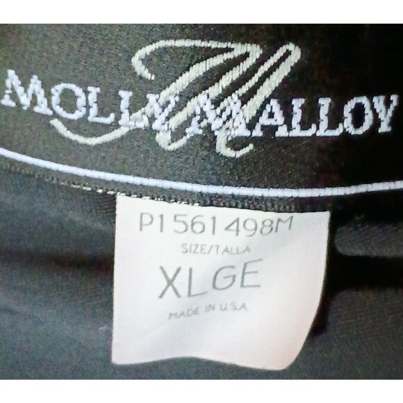 Vintage Black Velvet Holiday Winter Fall Elastic Waist Long Maxi Length Woman XL - Picture 4 of 6